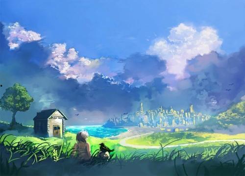 治愈动漫风景图,漫步梦幻仙境